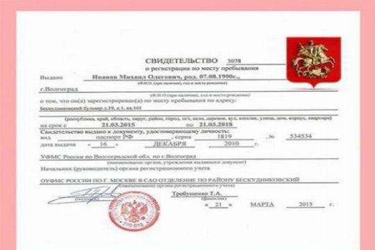 Фото Временной Регистрации Рф