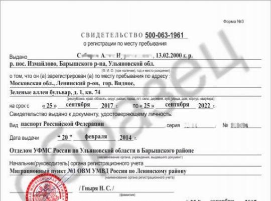 Временная Регистрация Рф Фото